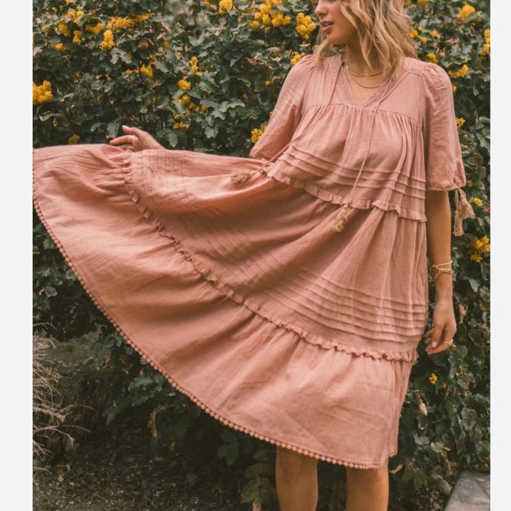 Mauve Midi Dress